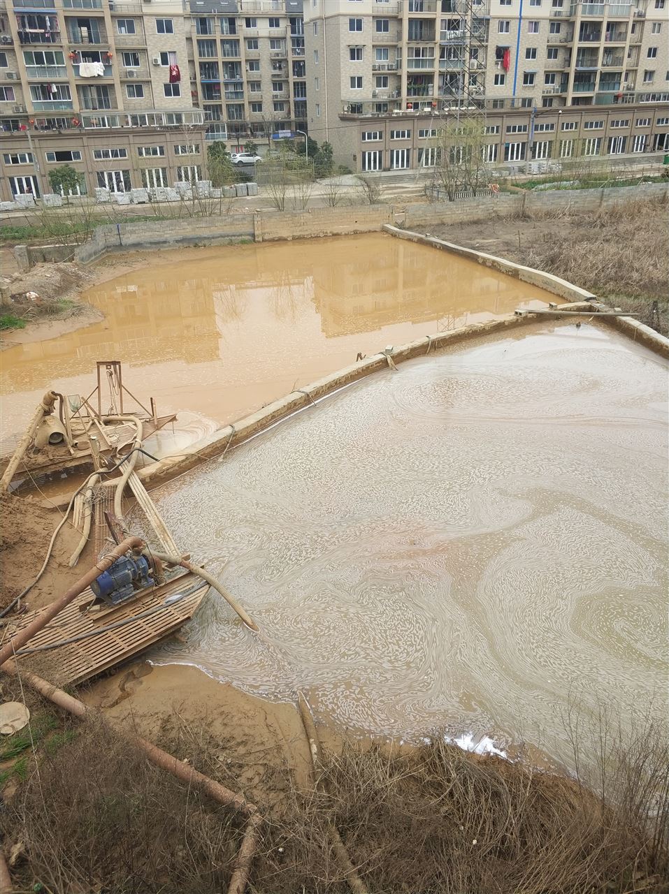 卡若沉淀池淤泥清理-厂区废水池淤泥清淤